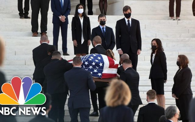 Ruth Bader Ginsburg Arrives At Supreme Court To Lie In Repose